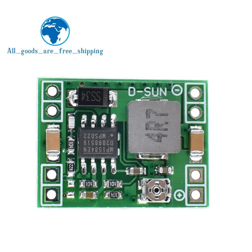 

TZT Ultra-Small Size DC-DC Step Down Power Supply Module MP1584EN 3A Adjustable Buck Converter for Arduino Replace LM2596