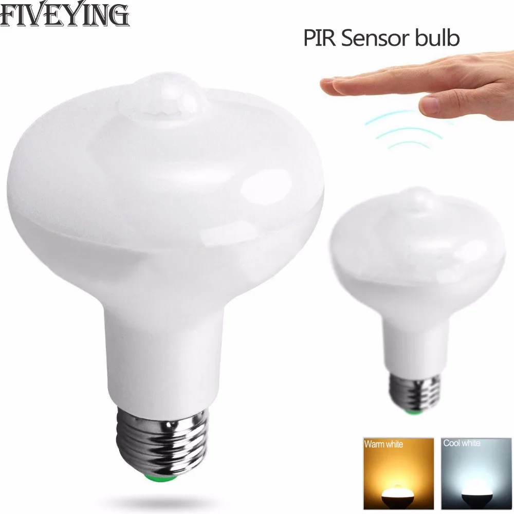 220V LED Sound Sensor Lamp Led Bulb light 7W 9W Auto Smart LEDs Bulbs Infrared white Body Light