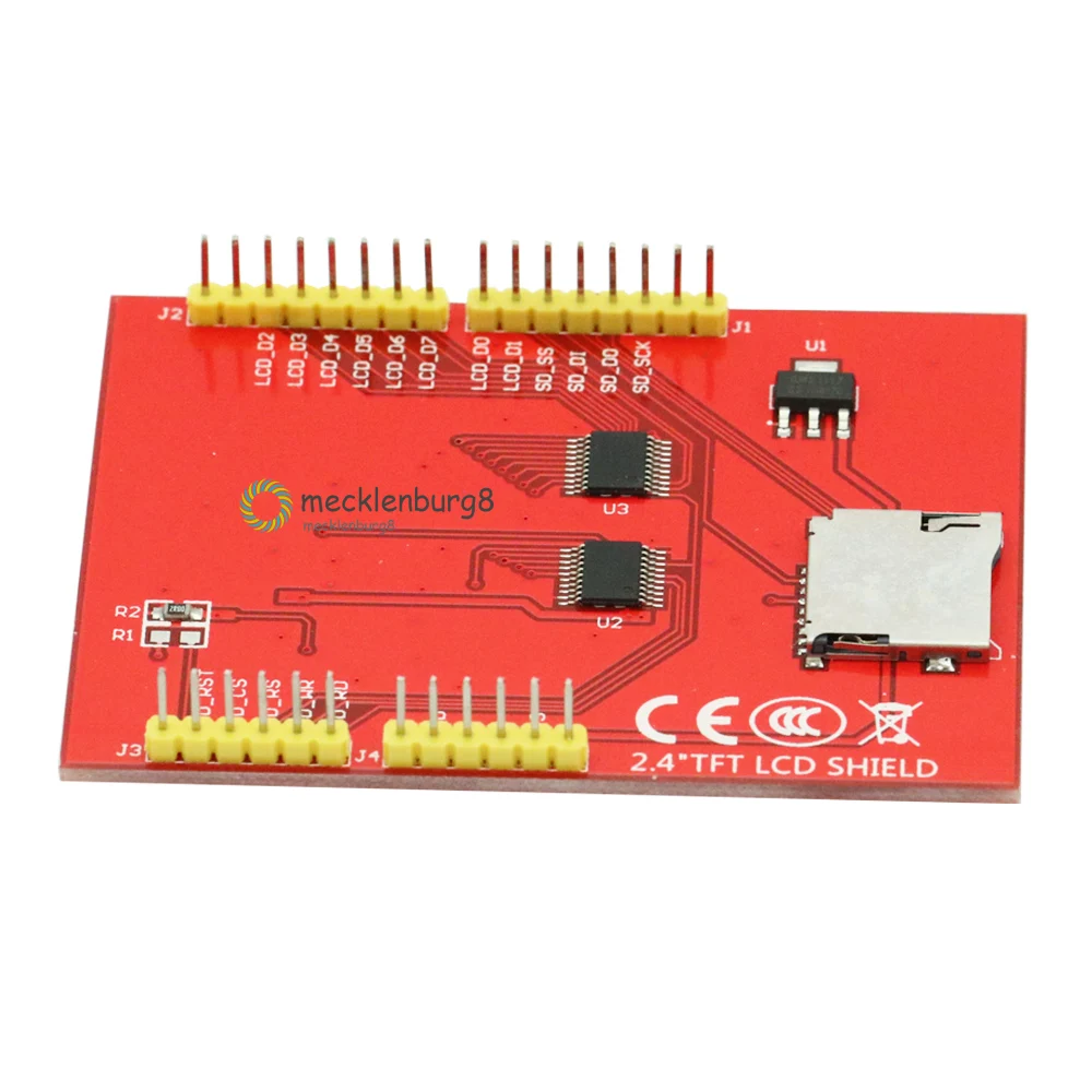 ЖК экран с сенсорным экраном 2 4 дюйма TFT для Arduino UNO R3 Mega2560 модуль 18 бит 262000