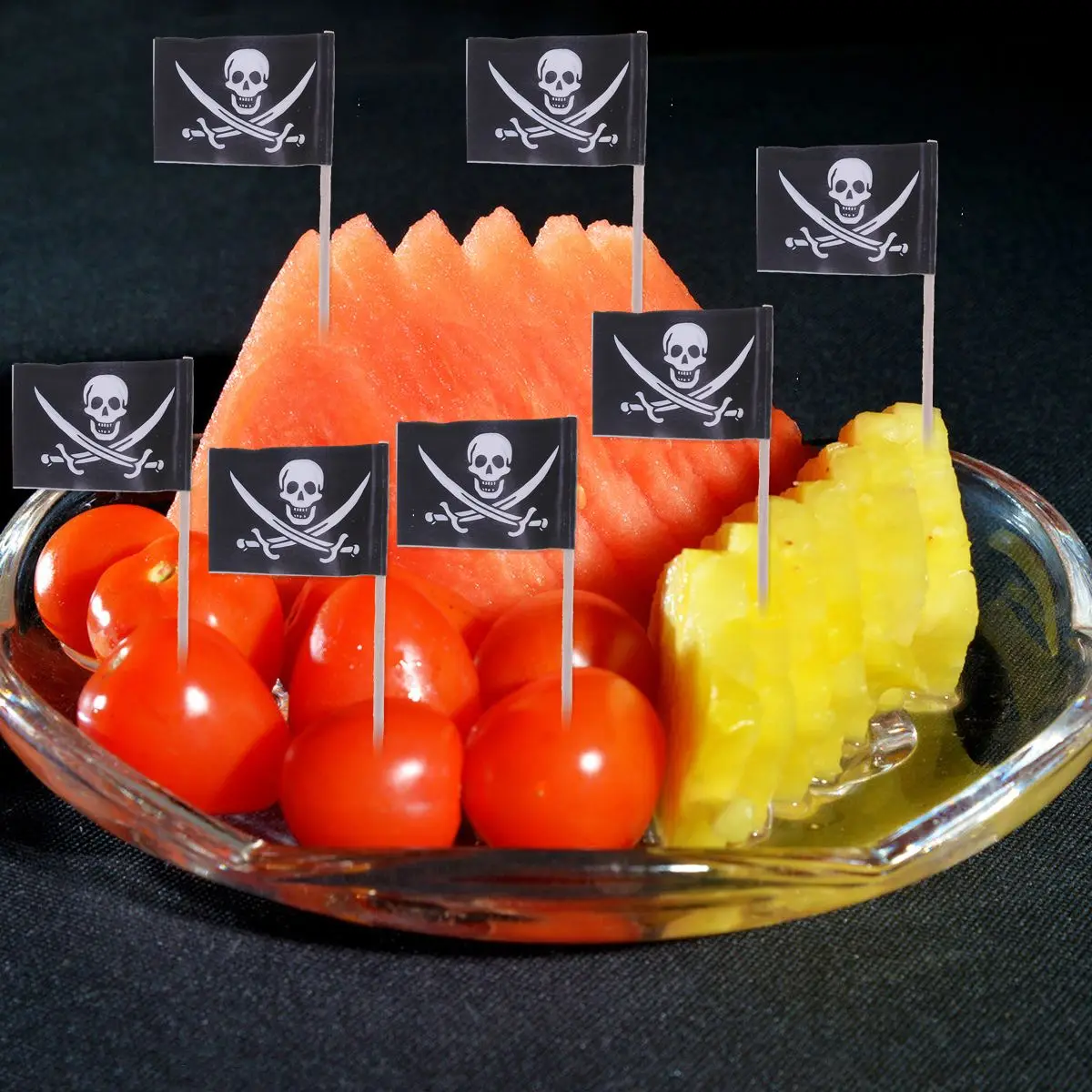 100 шт Пиратский Флаг Форма Топпер для торта декоративные пищевые палочки Маффин фрукты кекс топперы вставки День рождения партия поддерживает поставки