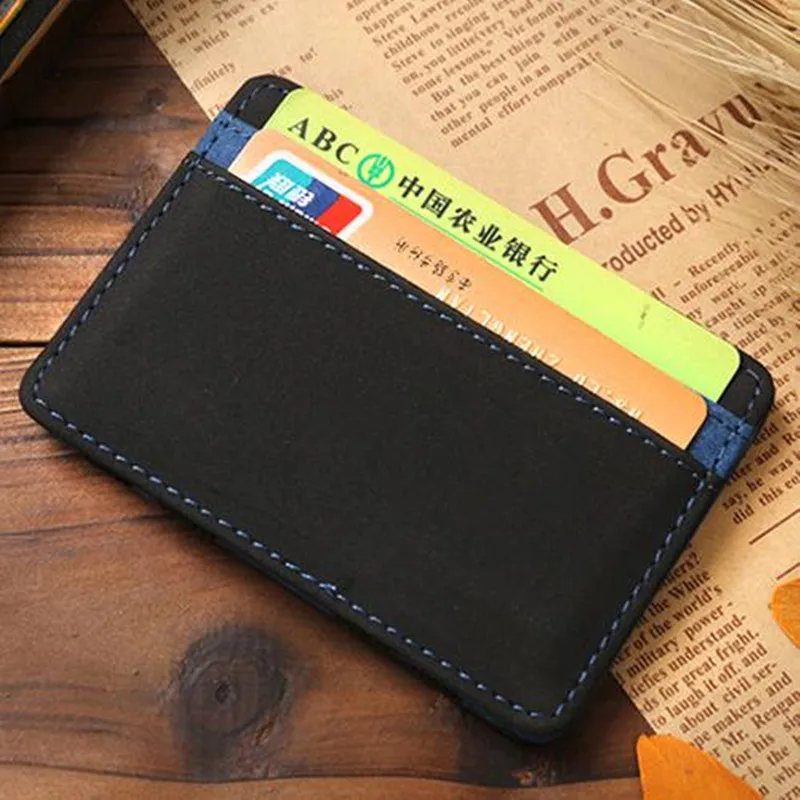 

Bank Card Package Coin Bag Card Holder Travel Leather Men Wallets Women Credit Card Holder Cover tarjetero hombre travel wallet