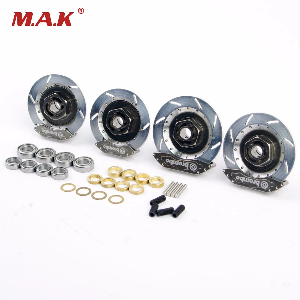 1/10 RC Car Model Accessory Toys Aluminum Alloy Wheel Rim Brake Disc