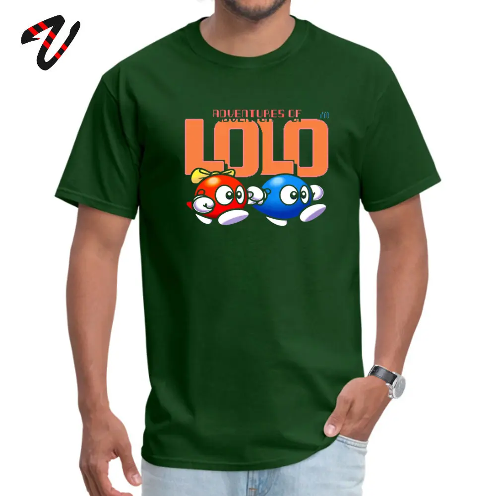 Casual Adventures Of LOLO Round Neck Top T-shirts Summer/Autumn Tees Short Sleeve for Men Designer 100% Cotton Design Tshirts Adventures Of LOLO18253 dark