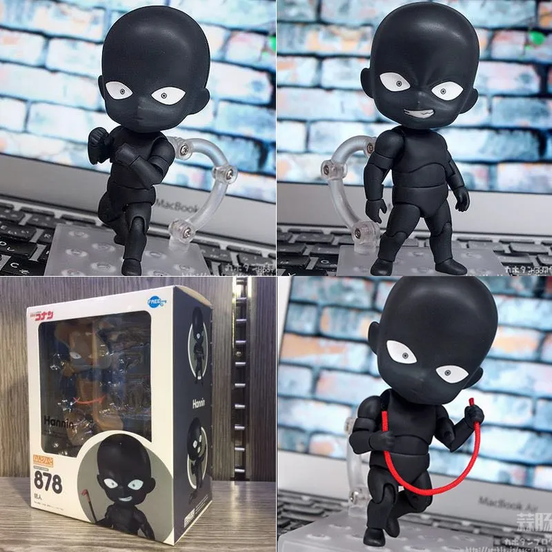 Nendoroid 878 BlackMan тайна человек ханнин Аниме Детектив Конан BJD милый рисунок игрушечные лошадки