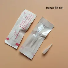 100 шт./лот, индивидуальная посылка, французский 3R Наконечник иглы, Перманентный макияж, гигантские солнечные Иглы для татуировки