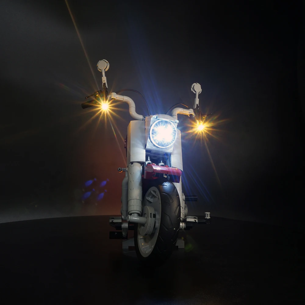 Led Light Kit For Lego 10269 Harley Davidson Fat Boy Blocks Set Led Light Kit For Lego 10269 Harley