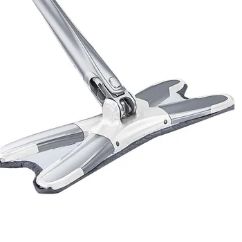 

Household Mop Floor Cleaner Long Aluminum Alloy Handle Microfiber Material Strong Water Absorption Free Hand Wash Floor Mop Spin