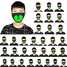 EY 1 шт хлопок Анти-пыль лицо рот маска флуоресцентная Ушная петля Мода ветрозащитный чехол