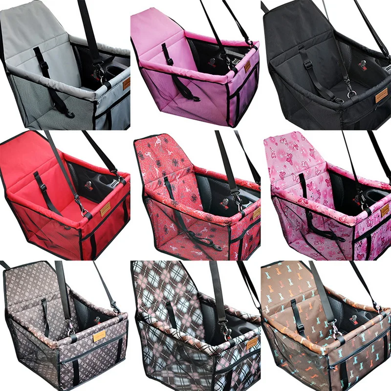 Travel 2 in 1 Carrier For Dogs Nylon Waterproof Folding Thick Pet Cat Dog Car Booster Seat Cover Outdoor Pet Bag Hammock Oxford