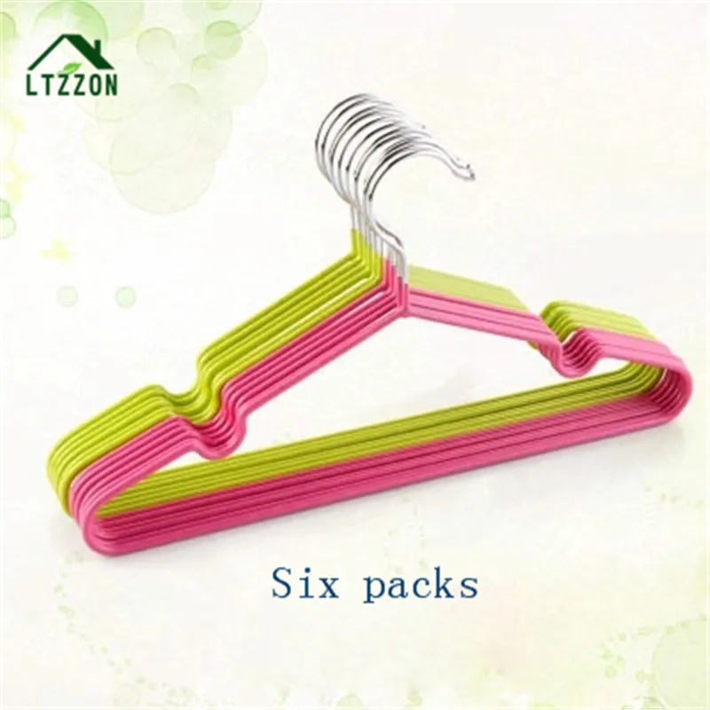 6 Packs Anti slip Children 's Clothes Hanger Baby Hanger Pants Racks