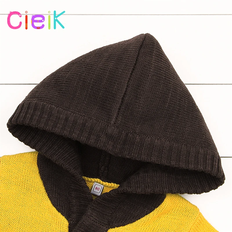 CieiK Boys Knitted Sweaters Cardigans Baby Infant Cartoon Coat Newborn Jacket 2018 Spring Toddler Girls Outwear Hood Button Up (17)