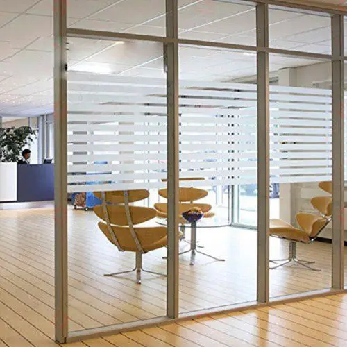 

Striped Frosted PVC Office Door Waterproof Glass Frosted Bathroom Window Film Stickers Decals Home Decor