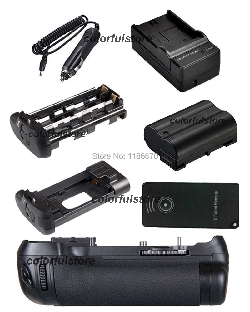 Новое поступление рукоятка аккумулятора вертикальные жалюзи для камеры Nikon D600 D610 как MB-D14 MBD14+ ИК пульт дистанционного управления+ 1x EN-EL15+ Автомобильное зарядное устройство