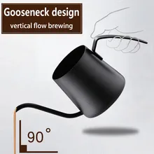 

Stainless Steel Gooseneck Kettle Coffee Maker Drip Coffee Long Spout Pot V60 Coffee dripper pot barista milk pitcher tools
