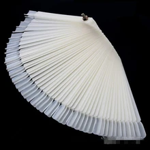 Лак для ногтей Палитра лаков для ногтей 50 шт./упак. веерообразная Цвет карты пластина для Неил арта украшения для кончиков ногтей Стик Польский Дисплей практика гель доска дизайна инструментов