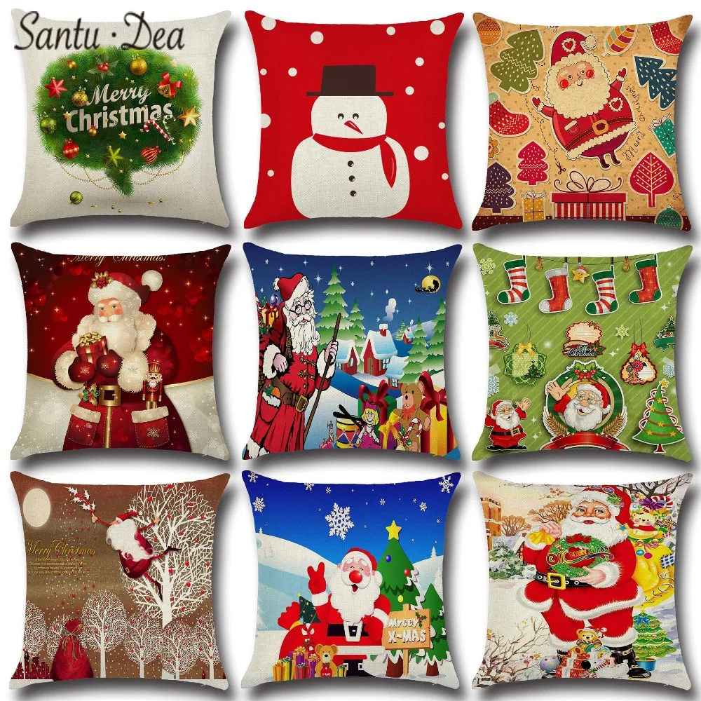 

Santu Dea The latest version of pillow Creative household items for Christmas A snowman The Christmas tree 2019 sold in advance