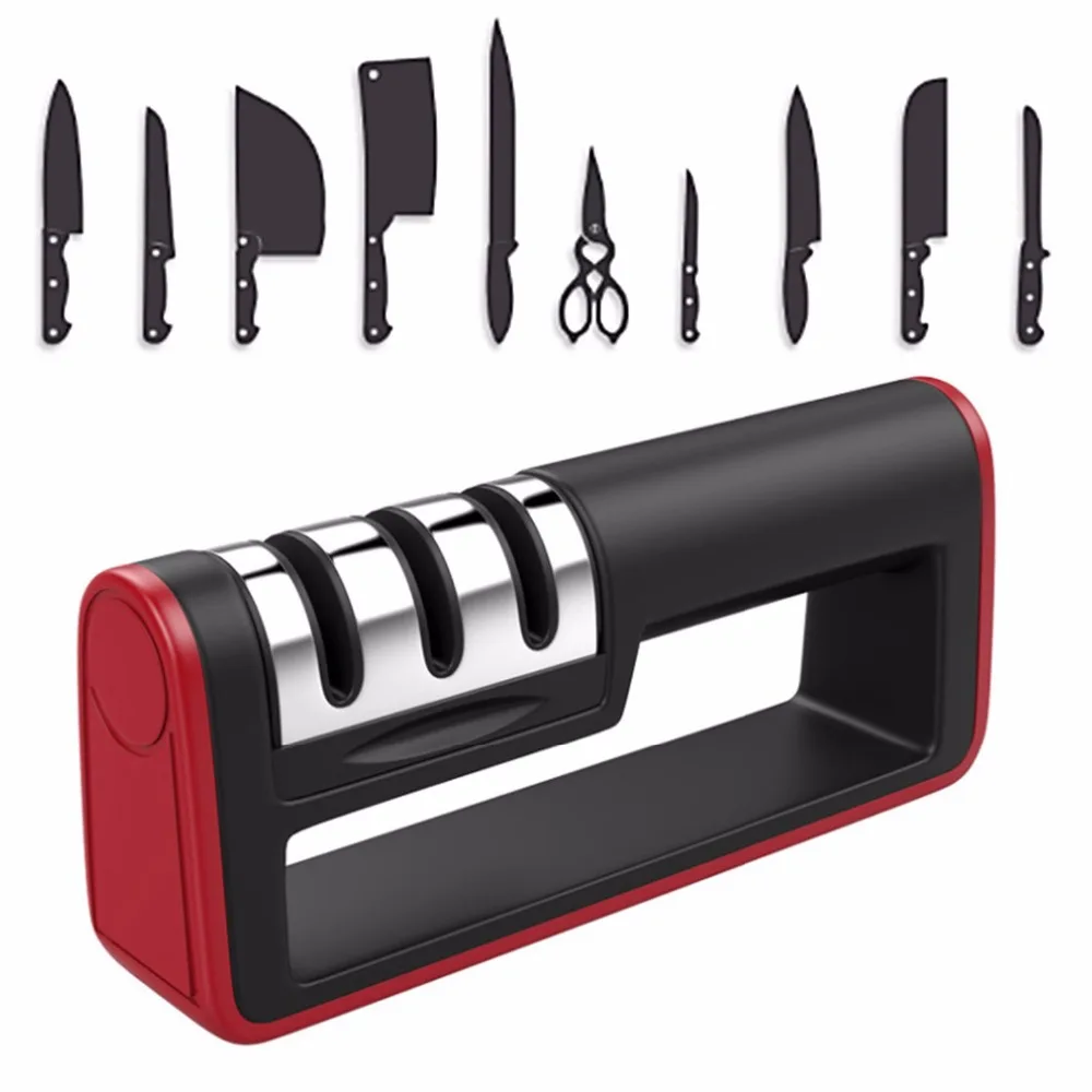 NEW Professional Knife Sharpener Stainless Steel Ceramic Knife