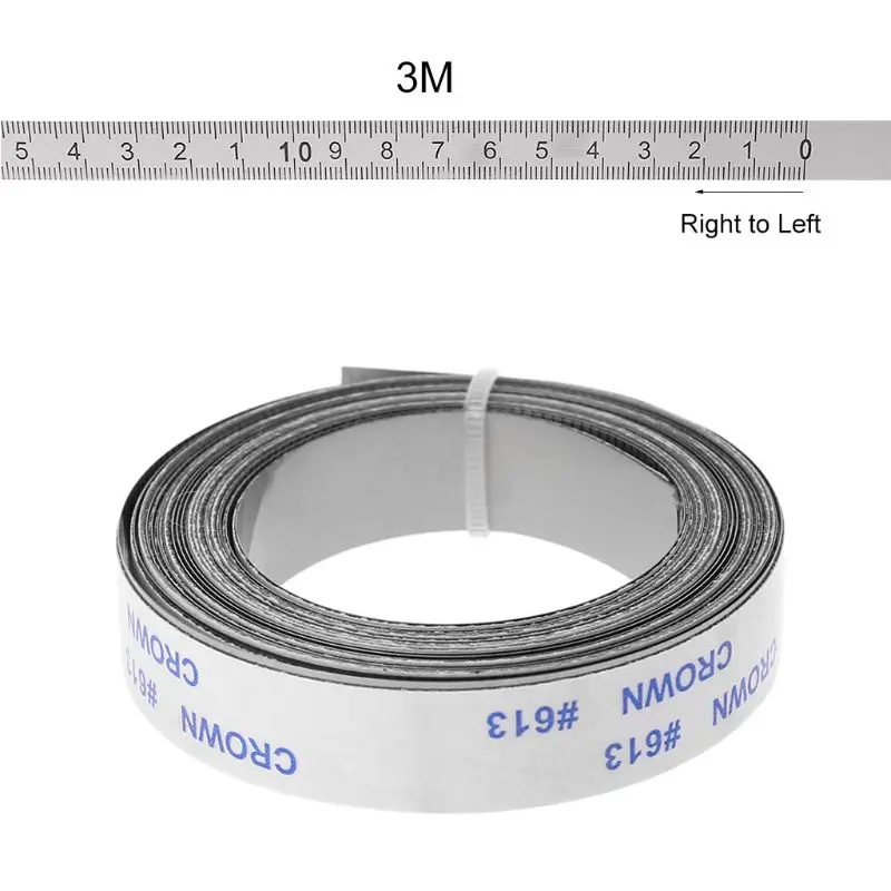 Рулетка из нержавеющей стали, рулетка, рулетка, самоклеющаяся, Метрическая шкала, линейка 1 м-3 м для Т-образной дорожки, фрезерный станок, Настольная пила, деревообрабатывающий инструмент