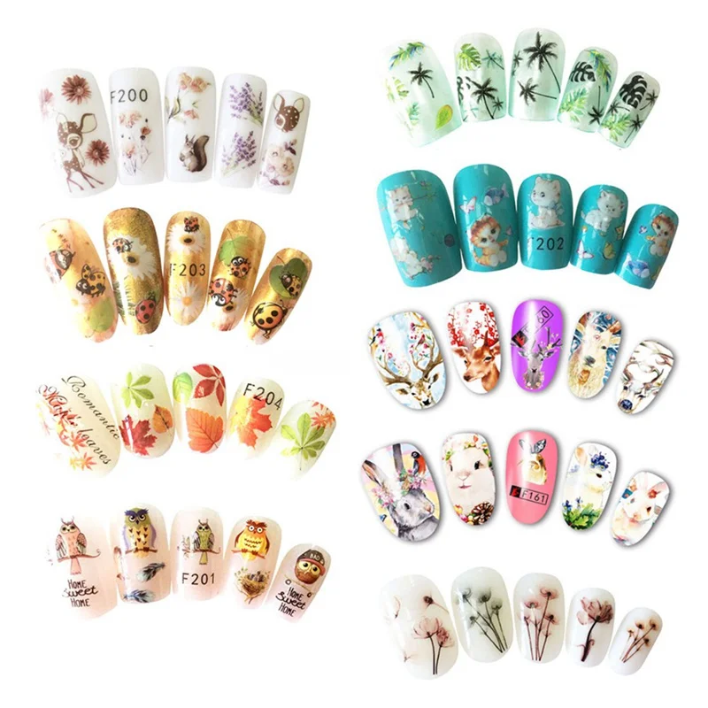 

1 Sheet Nail Art 3D Decal Decor Maple Leaf Pattern Sticker