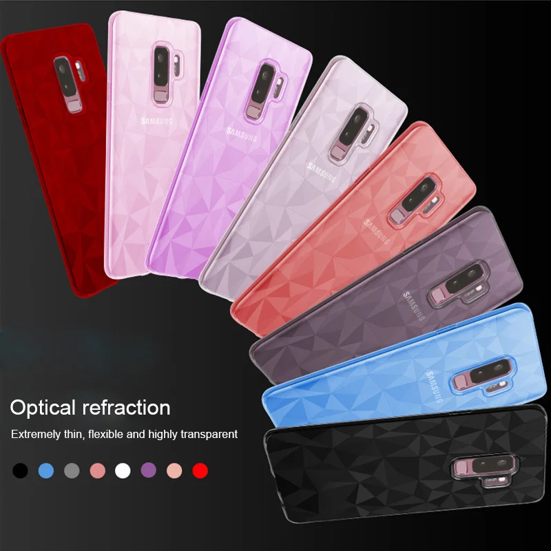 

Diamond Clear Soft TPU Case For Samsung Galaxy S7 Edge S8 S9 Plus Note8 Note9 A6 A8 J2 J5 J7 Prime J3 J4 J6 J8 Cell Phone Cover