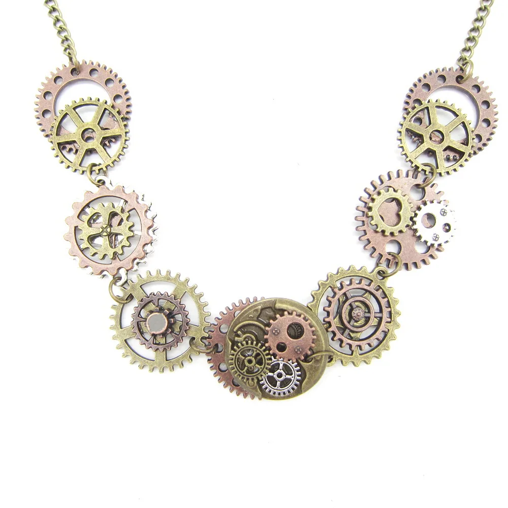 2018 Cykopv Exclusive Model Various Gears Nicely Matched Women`s Steampunk Necklace Vintage Jewelry - Image 2