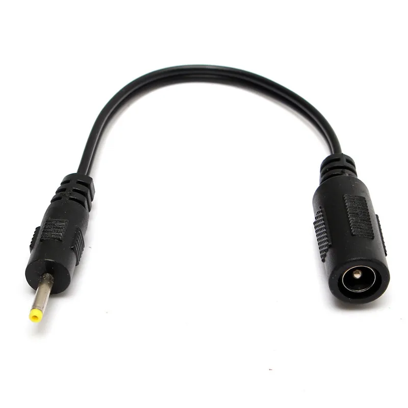 2.5mm x 0.7mm Male Plug to 5.5mm x 2.1mm Female Socket DC Power Adapter Power Conversion Cable Exten