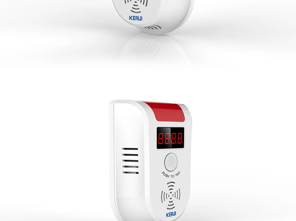 KERUI беспроводной цифровой светодиодный дисплей детектор горючих газов Система домашней сигнализации вспышка газовый датчик для домашней безопасности