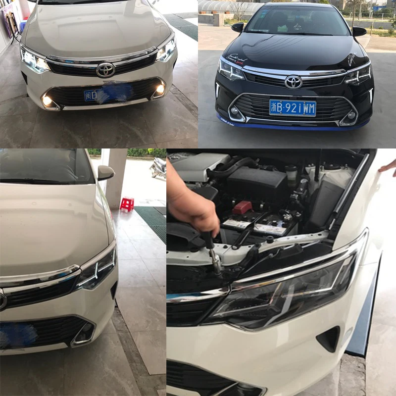 Для Toyota Camry головной фары в сборе DRL ксеноновая лампа год передний свет с дневным ходовым светом