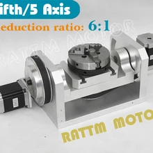Fifthe 5-я ось CNC делительная головка, ось, вращение пятая ось(с патроном) 3 кулачковый патрон CNC гравировальный станок
