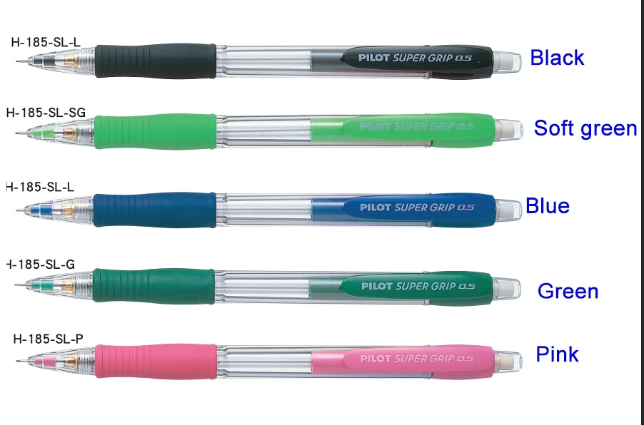 

Mechanical Pencil Pilot Super Grip 0.5 mm H-185-SL Japan stationery Wholesale 3 pcs/lot FREE SHIPPING