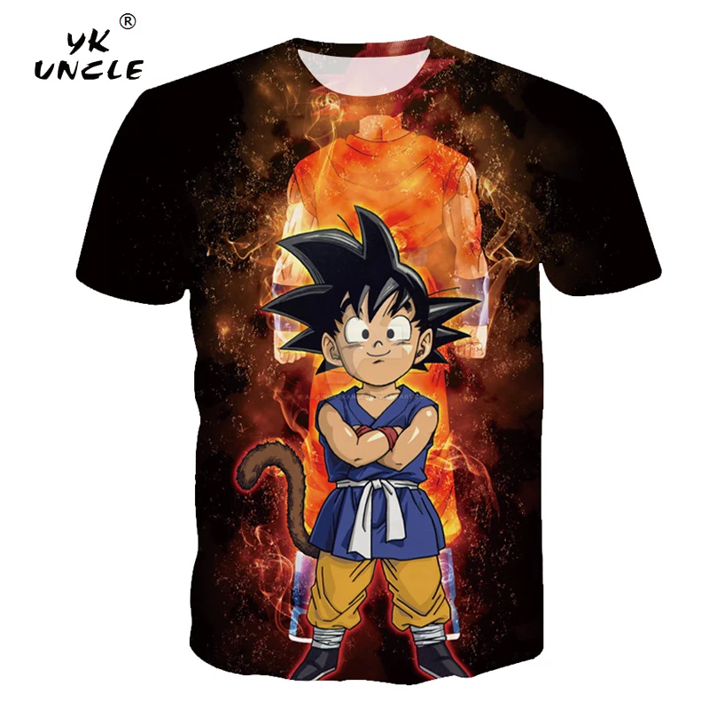 

YK UNCLE Dragon Ball Men T shirt Goku 3D Printing T-shirt Anime Tee Male Top Summer Streatwear Unisex Hip Hop Camiseta Drop Ship