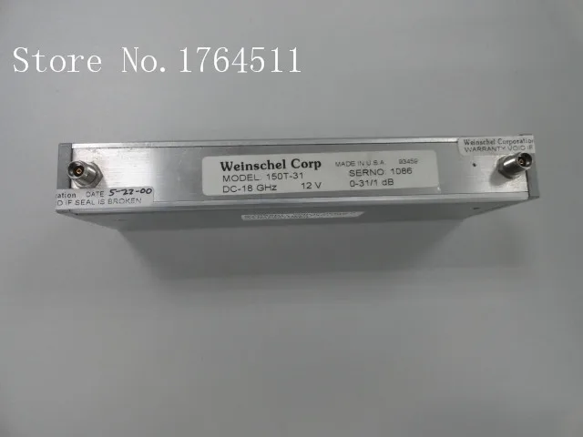 

[BELLA] Weinschel 150T-30 DC-18GHZ 0-31dB 12V programmable step attenuator SMA