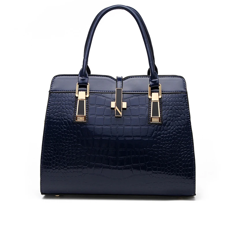 

New Style Women Handbags Patent Leather Alligator women handbags Crossbody Shoulder Bags Female Bag
