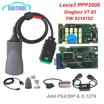 

Lexia3+PSA 30Pin+S.1279 Full Sets Diagbox V7.83 For Citroen For Peugeot Firmware 921815C Lexia 3 V48 PP2000 V25 Golden Edge