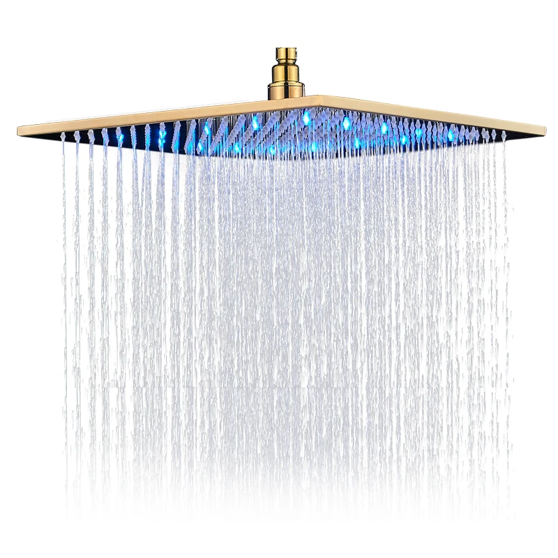 Насадка для душа с золотым покрытием 8/10/12/16 дюймов|shower head square|gold plated shower headsshower |
