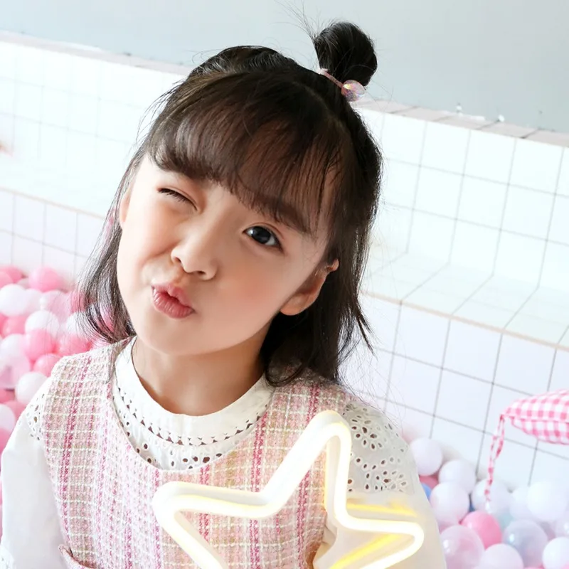 Children\\'s Girls Hair Accessories Head Rope Colorful Cartoon Hair Ring Baby Hair Set Jewelry