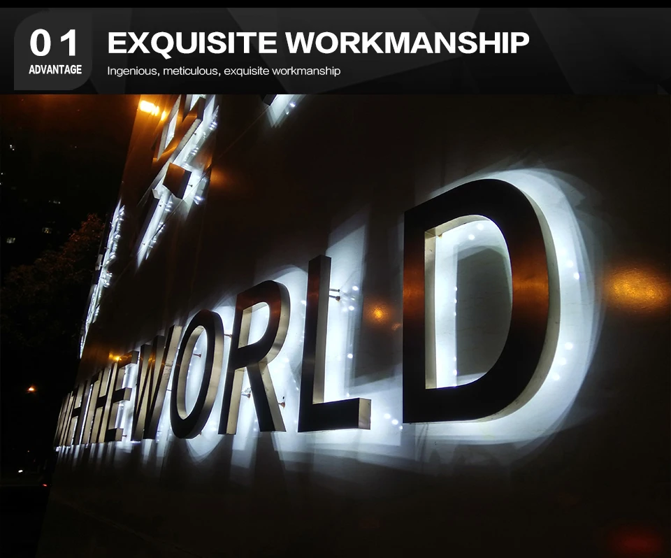 Светодиодный логотип вывеска большая буква 3D вывеска светодиодные ...