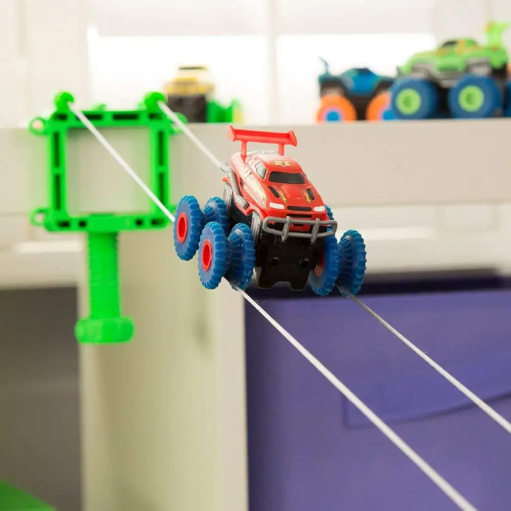 

Toys For Children Electric Stunt Railway Toy Car Racing Rail Car Rope Monster Trucks Vehicles Christmas Gifts for Kids