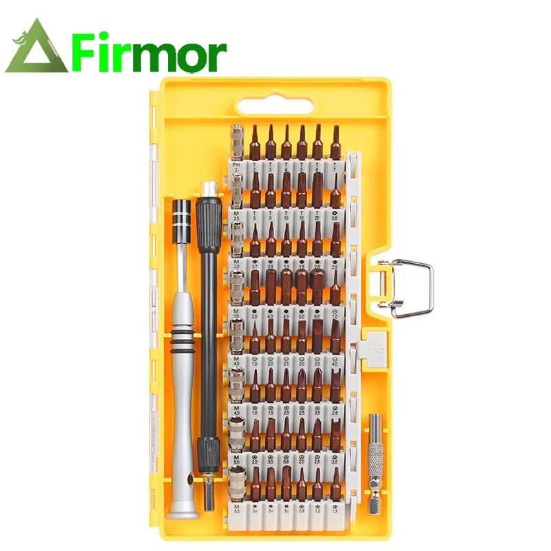

FIRMOR 60 in 1 Precision Screwdriver Set with 57 Bit Magnetic Screwdriver Set Hand Tools for Phone Electronics Repair Tool Kit