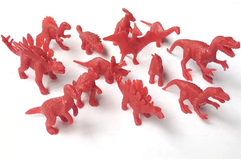 pink dinosaur figures