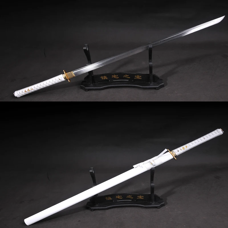 

Damascus steer handmade katana samurai japanese sword katana sharp Straight