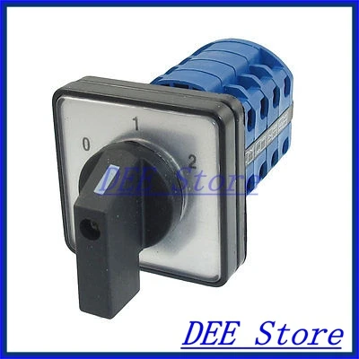 

Ui660V Ith 20A 0-1-2 Positions 16 Screw Terminals Rotary Changeover Switch