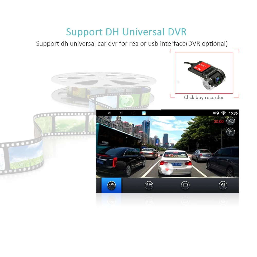 Perfect Podofo Android 7.1 Car Multimedia Player GPS Navigation WIFI Bluetooth 8