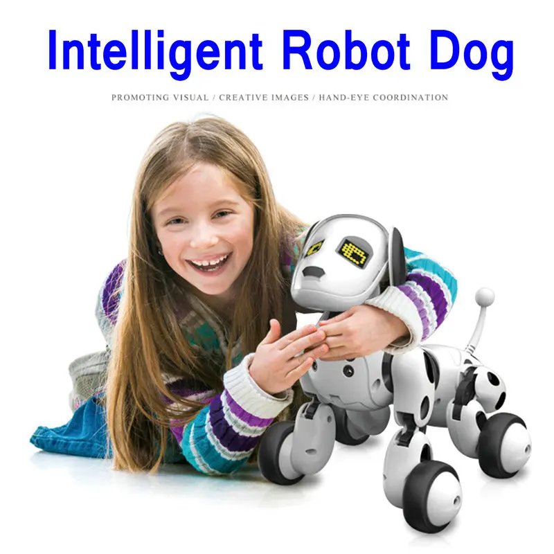 RC Smart Dog Robot Sing Dance Walking Electronic Intelligent Pet Kids Toys Gift 