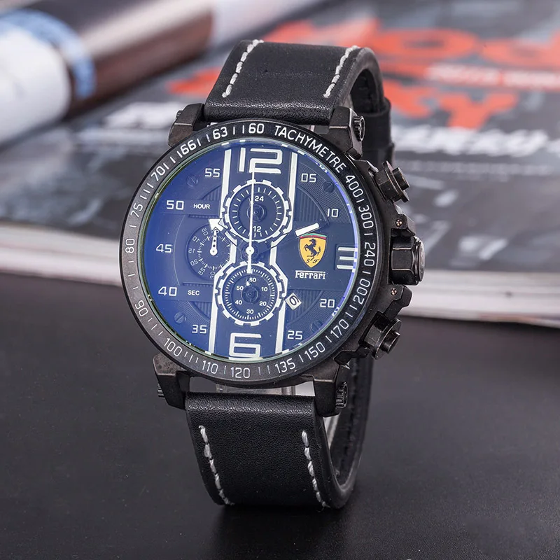 

SCUDERIA FERRARI Sport Quartz Watch Luminous for Men Fashion Outdoor Watches Multifunction Calendar Clock 12 Colors 636588724