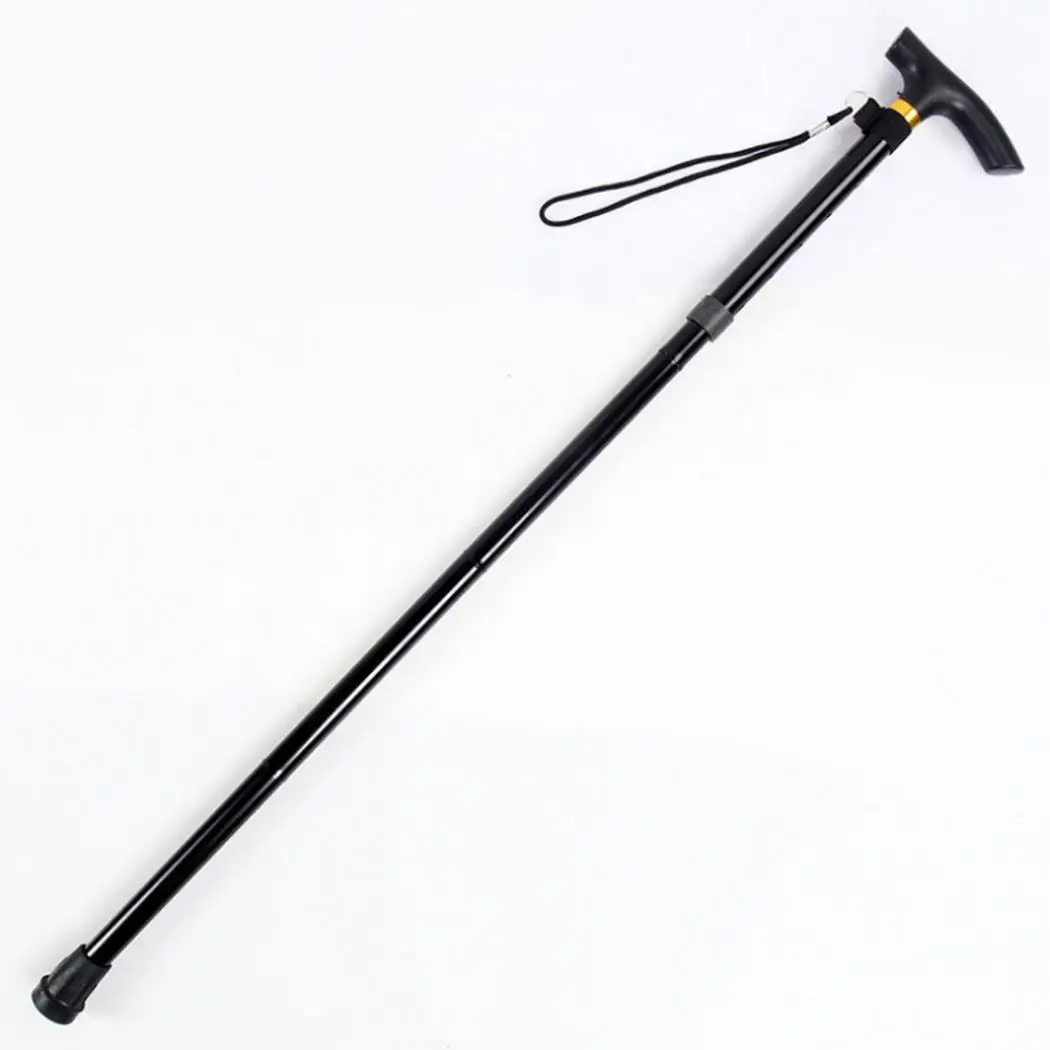 Durable Portable Folding Height Adjustment Trekking Pole 84-93cm/33.1-36.6inch Walking Pole Outdoor Sport - Цвет: B