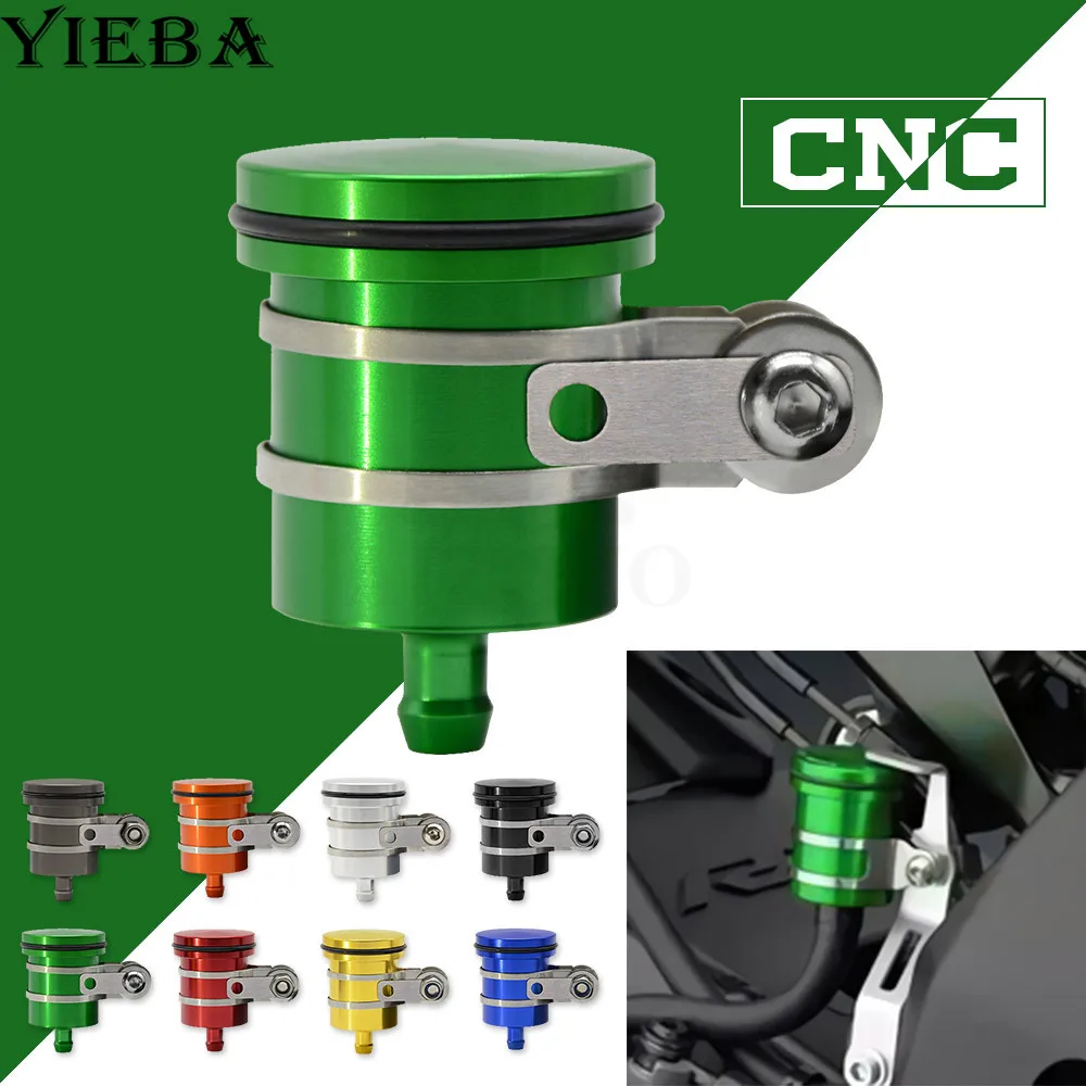 Motorcycle Brake Fluid Reservoir Clutch Tank Oil Fluid Cup For Kawasaki Z250 Z650 Z750 Z800 Z900 Z1000/sx EX250/300 ZX-6R/10R