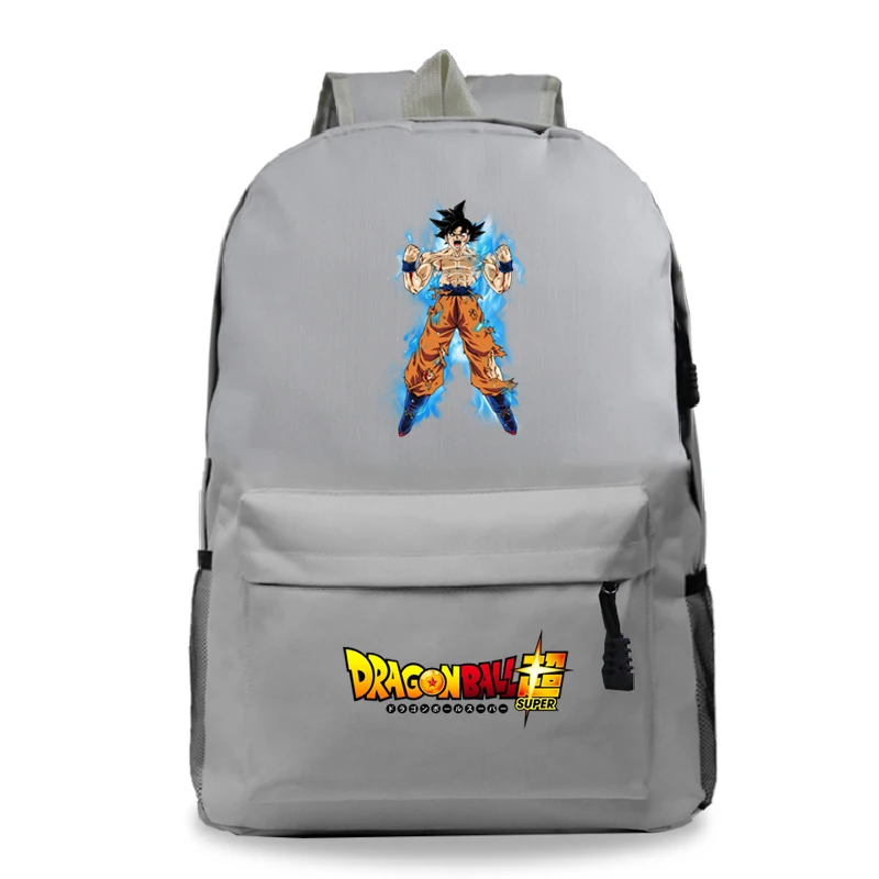 Школьная сумка для школы с логотипом Dragon Ball Goku, мужская и женская сумка на молнии, Детский Повседневный холщовый рюкзак с героями мультфильмов