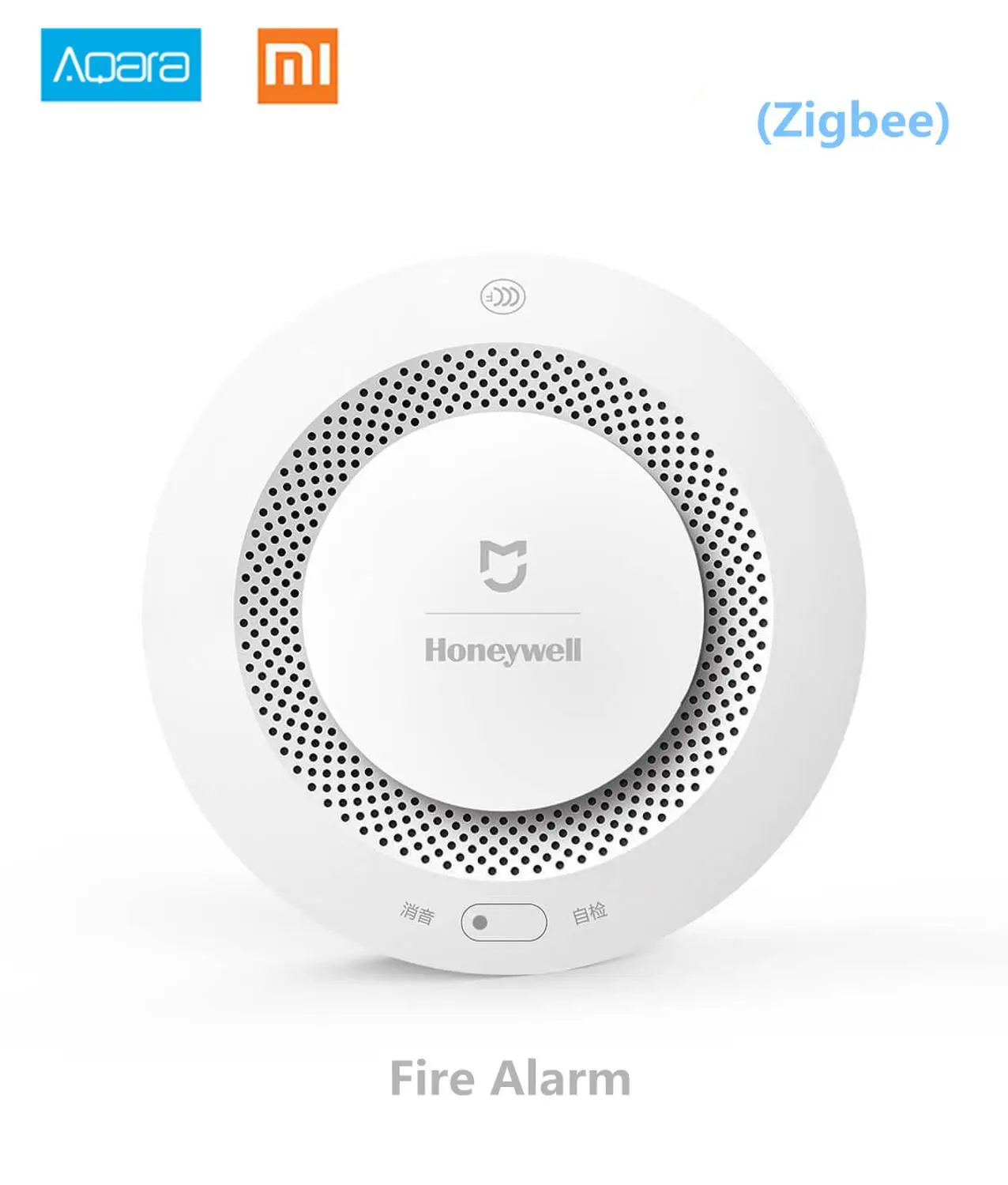 Xiaomi Mijia Honeywell детектор пожарной сигнализации, Aqara Zigbee пульт дистанционного управления звуковая и визуальная сигнализация заметка работа с приложением Mihome - Цвет: Fire alarm Nobattery