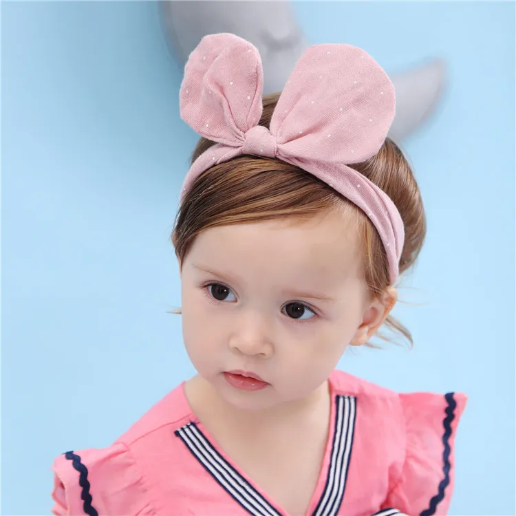 

2019 Unisex Children Animal Sale For Baby Headband New Soft Knit Cute Rabbit Ear Elastic Girl Hair Accessories Newborn Hairband